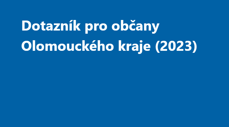Olomoucký kraj:  Váš názor krajský úřad zajímá. Řekněte mu ho